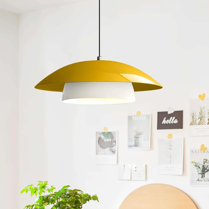 Hänglampa på sladd MOONLIGH 1xE27/40W/230V gul