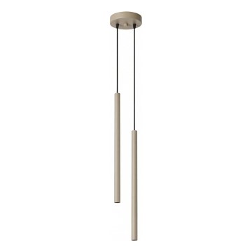 Hänglampa på sladd PASTELO 2xG9/8W/230V taupe