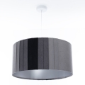 Hänglampa på sladd STRIPES 1xE27/60W/230V Ø 40 cm grå