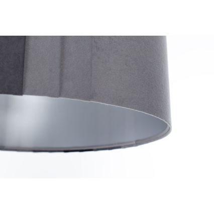 Hänglampa på sladd STRIPES 1xE27/60W/230V Ø 40 cm grå