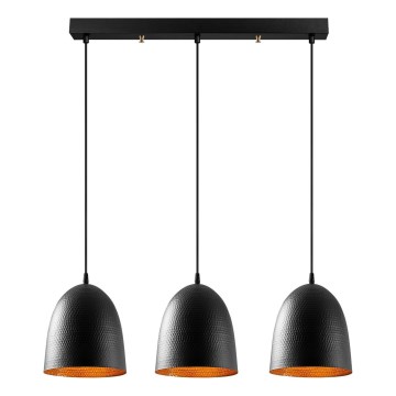 Hänglampa på sladd TATTOO 3xE27/40W/230V svart