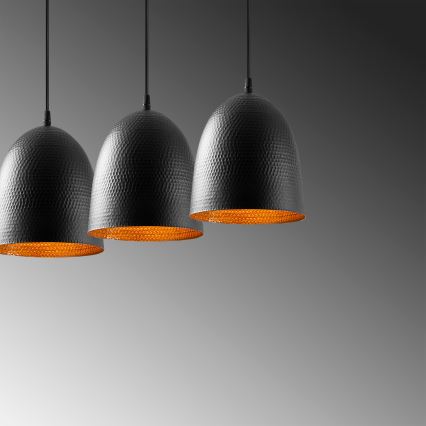 Hänglampa på sladd TATTOO 3xE27/40W/230V svart