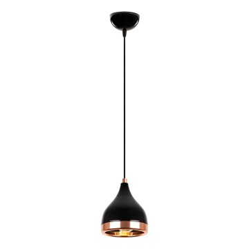 Hänglampa på sladd YILDO 1xE27/40W/230V svart/koppar