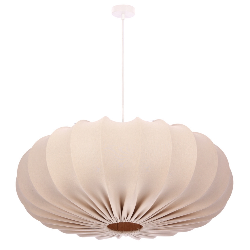 Hänglampa på vajer CAFEE 1xE27/40W/230V Ø 66 cm beige