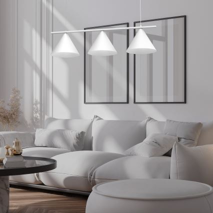 Hänglampa på vajer CAPITAL 3xGX53/15W/230V vit