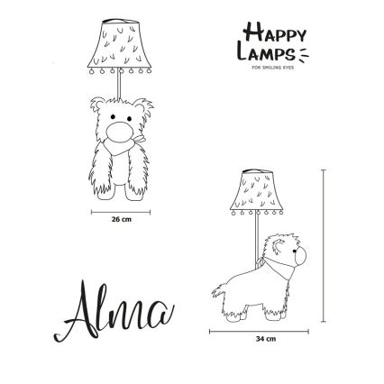 Happy Lamps - LED bordslampa för barn ALMA LED/5,4W/230V lama