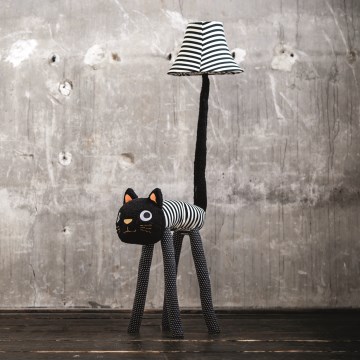 Happy Lamps - LED Golvlampa för barn LUNA LED/5,4W/230V katt