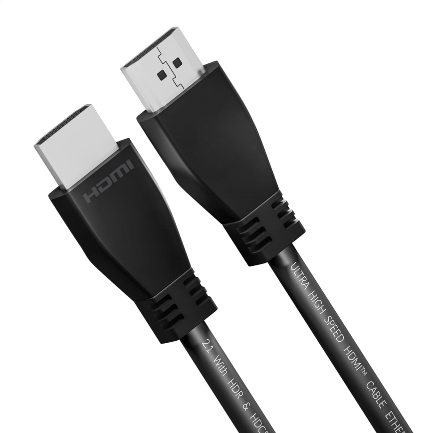 HDMI kabel med Ethernet 2.1 8K 2m svart