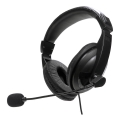 Headphones with a microphone USB svart