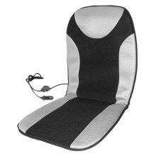 Heated seat cover with a termostat 12V grå/svart
