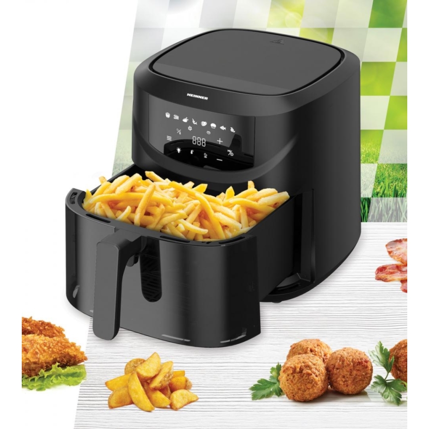 Heinner HAF-B8BK2000 - Varmluftsfritös 7,6 l 2000W/230V svart