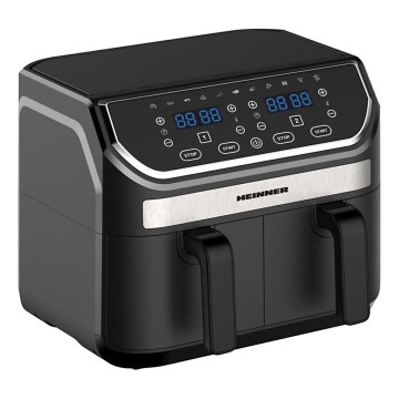 Heinner HAF-KDB1700BK - Dubbel varmluftsfritös 8,5 l 1700W/230V svart