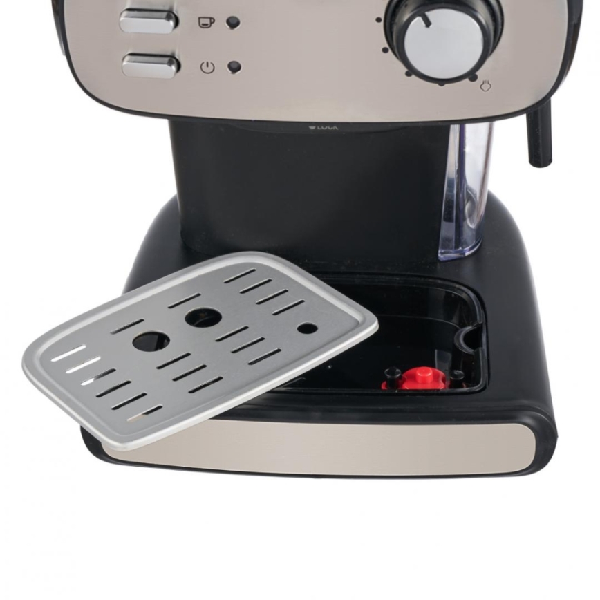 Heinner HEM-1100BKX - Espressomaskin med portafilter 850W/230V svart/matt krom