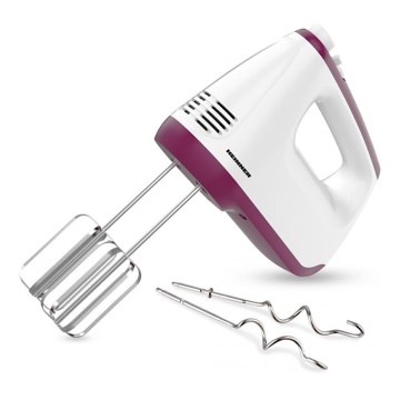 Heinner HM-400BG - Handmixer 400W/230V vit/lila