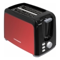 Heinner HTP-700BKRD - Brödrost för två skivor 700 W/230 V röd/matt krom