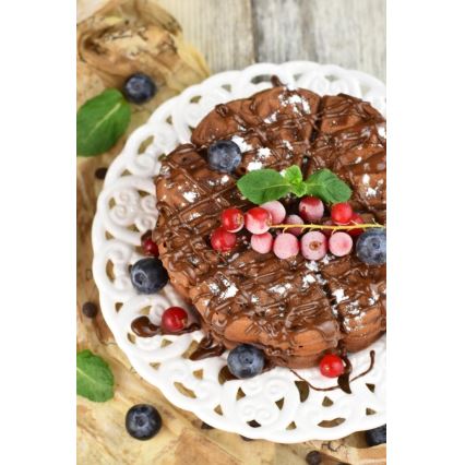 Heinner HWF-1000CR - Våffeljärn 1000W/230V svart/roséguld