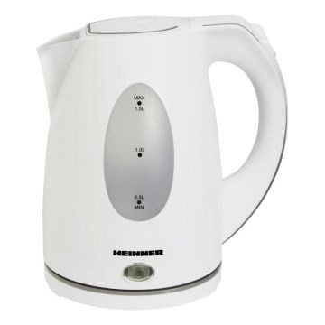 Heinner PF-47 - Vattenkokare 1,5 l 2200W/230V vit