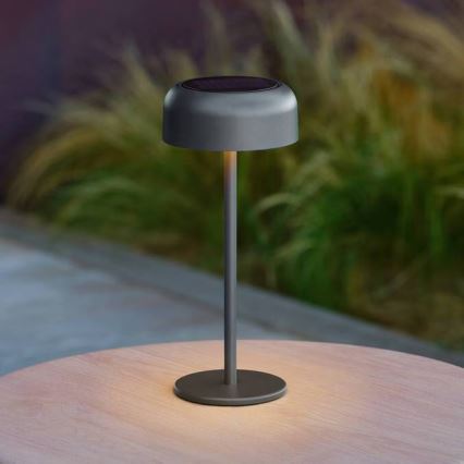 Hesperide - LED-solcellsbordslampa BOLTY LED/3,7V 2600 mAh IP65 antracit