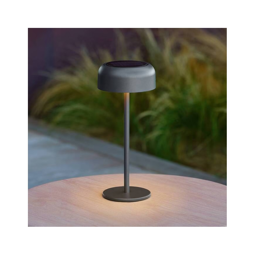 Hesperide - LED-solcellsbordslampa BOLTY LED/3,7V 2600 mAh IP65 antracit