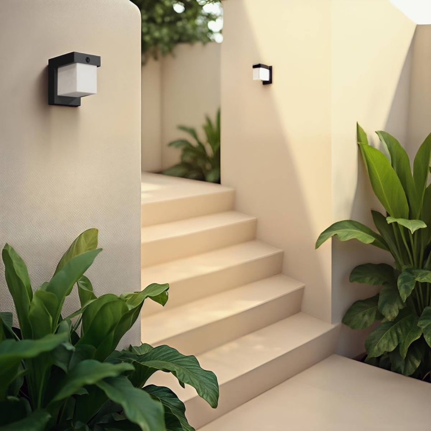 Hesperide - Solcellsdriven LED-vägglampa med rörelsesensor MULTY LED/3,7V 2600 mAh IP65 antracit