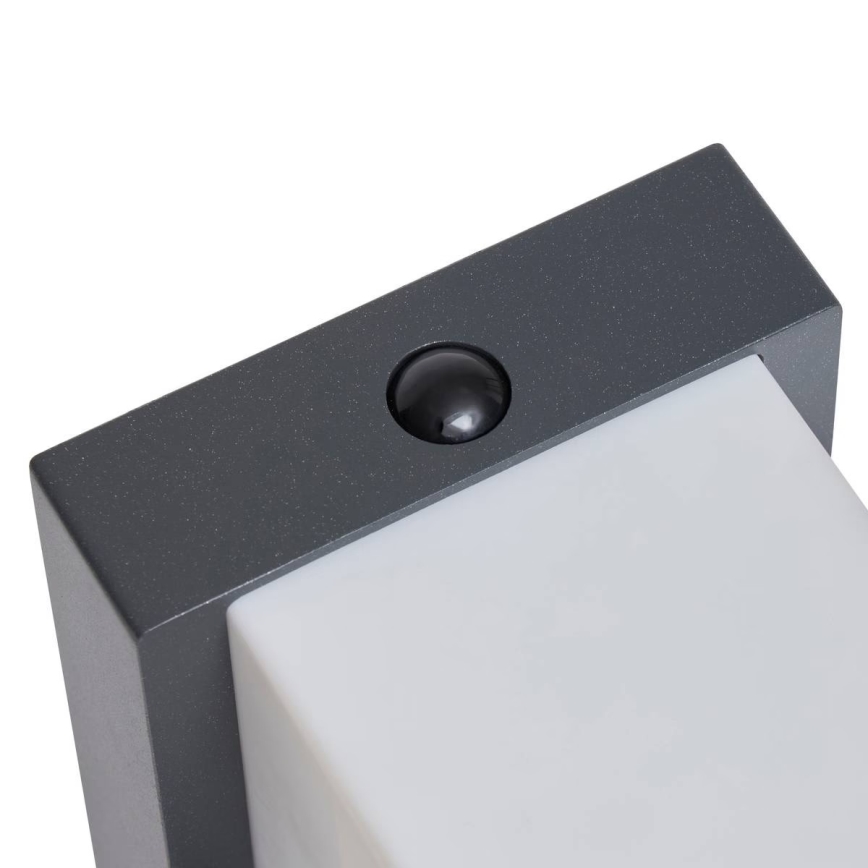 Hesperide - Solcellsdriven LED-vägglampa med rörelsesensor MULTY LED/3,7V 2600 mAh IP65 antracit