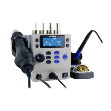 Hetlufts- och lödstation med LCD-display 800 W/230 V