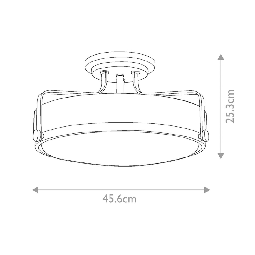 Hinkley - Fäst ljuskrona HARPER 3xE27/60W/230V mässing