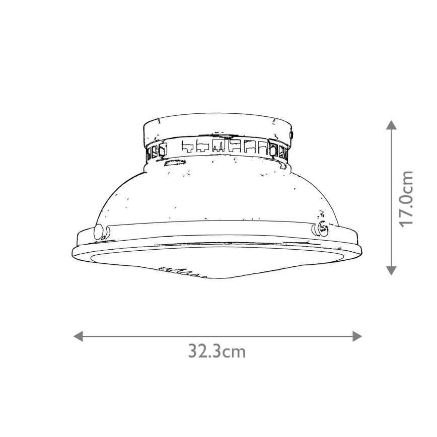 Hinkley - Taklampa AMELIA 2xE27/40W/230V skinande krom