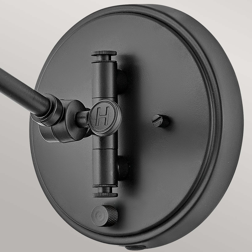 Hinkley - ARTI väggspot 1xE27/60W/230V svart