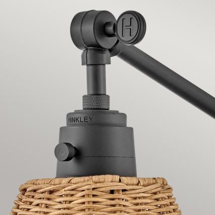 Hinkley - Riktbar vägglampa ARTI 1xE27/60W/230V svart/brun