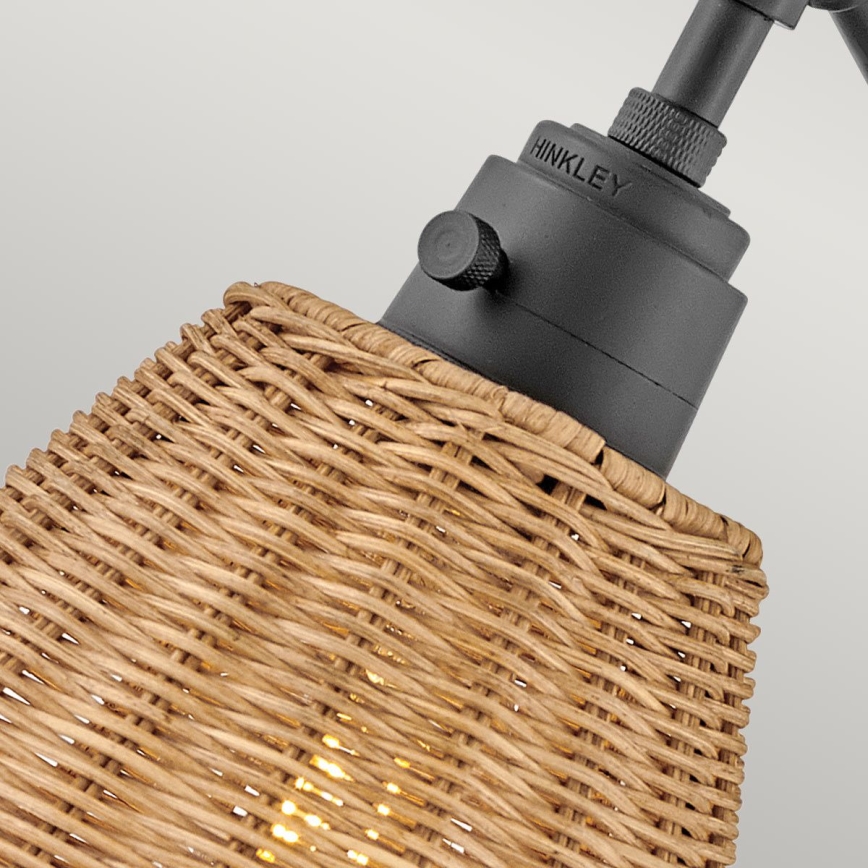 Hinkley - Riktbar vägglampa ARTI 1xE27/60W/230V svart/brun