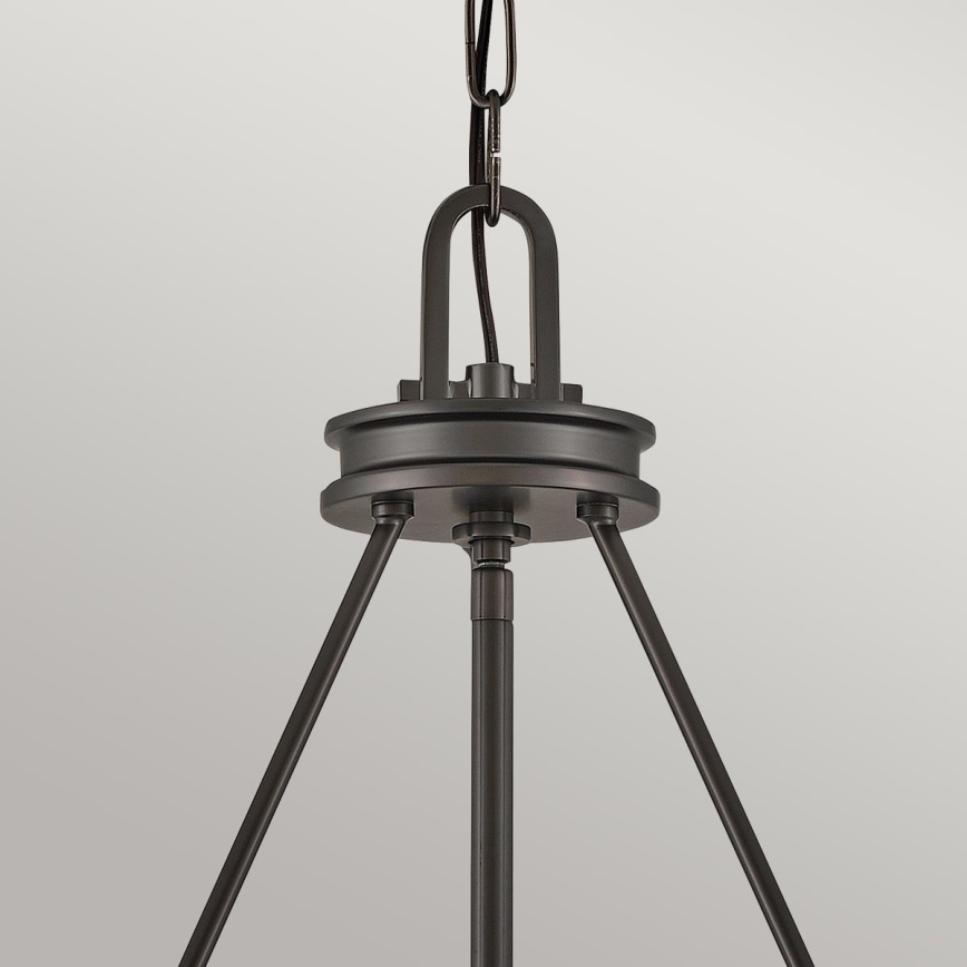 Hinkley - Ljuskrona med kedja COLLIER 4xE14/40W/230V Ø 54,3 cm svart