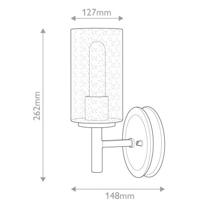 Hinkley - Vägglampa COLLIER 1xE27/60W/230V svart