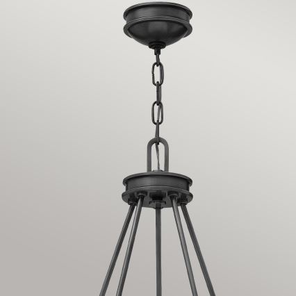 Hinkley - Ljuskrona med kedja COLLIER 5xE27/40W/230V Ø 68,5 cm svart