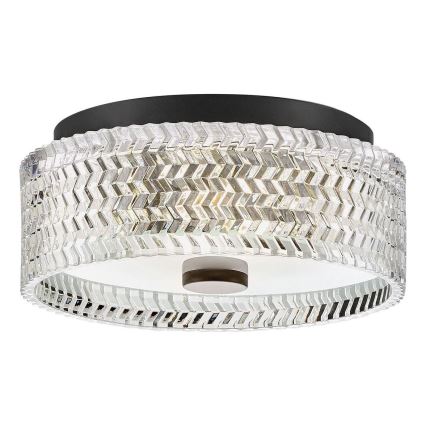 Hinkley - Taklampa ELLE 2xE27/60W/230V diameter 30,5 cm svart