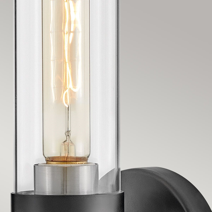 Hinkley - Badrumsvägglampa ELLISON 1xE27/40W/230V IP44 svart