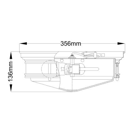 Hinkley - Badrumstaklampa HADLEY 3xE27/40W/230V IP44 guldfinish