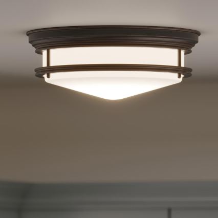 Hinkley - Badrumstaklampa HADLEY 3xE27/40W/230V IP44 bronsfärgad