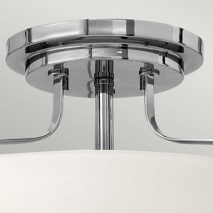Hinkley - Ytmonterad taklampa HARPER 3xE27/60W/230V Ø 36,6 cm polerad krom