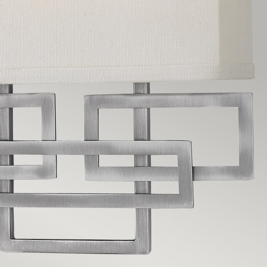 Hinkley - Vägglampa LANZA 2xE14/40W/230V mattkrom