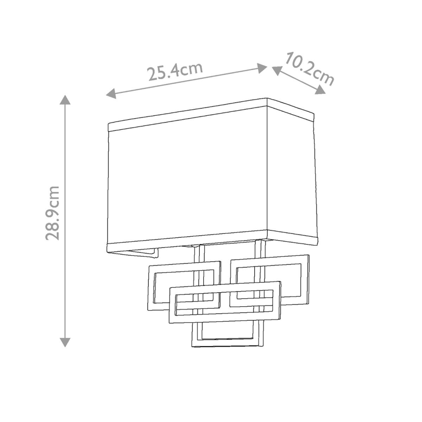 Hinkley - Vägglampa LANZA 2xE14/40W/230V mattkrom