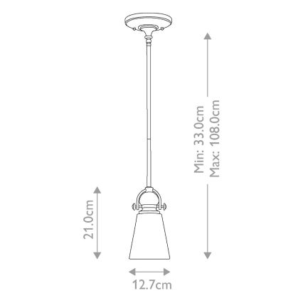 Hinkley - Pendelkrona MAYFLOWER 1xE27/60W/230V