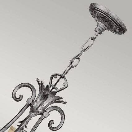 Hinkley - Ljuskrona på kedja PLANTATION 10xE14/40W/230V silver