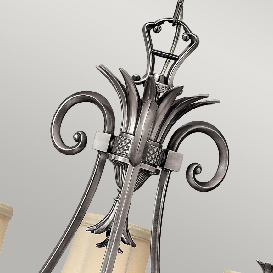 Hinkley - Ljuskrona på kedja PLANTATION 4xE14/40W/230V silver