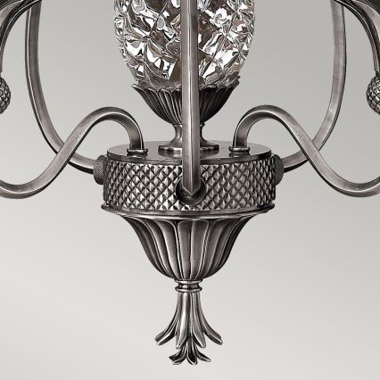 Hinkley - Ljuskrona på kedja PLANTATION 4xE14/40W/230V silver