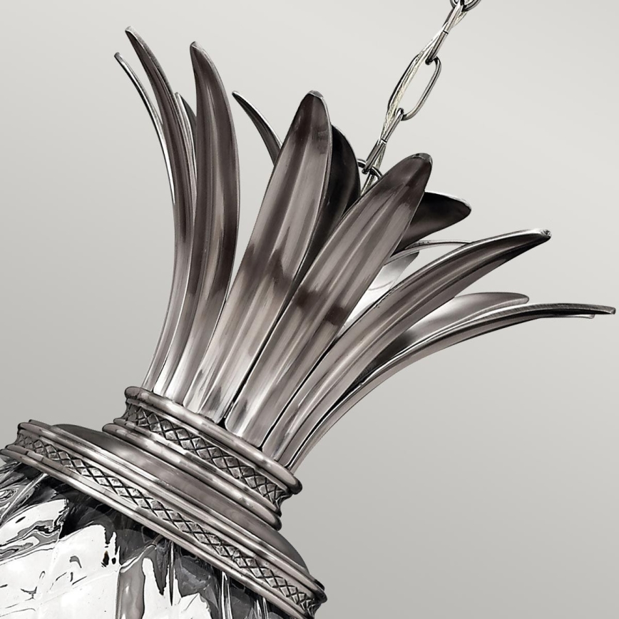 Hinkley - Ljuskrona på kedja PLANTATION 4xE14/40W/230V silver