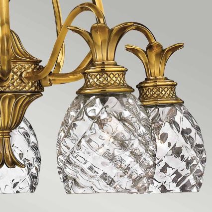 Hinkley - Ljuskrona på kedja PLANTATION 5xE27/60W/230V guld