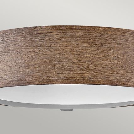 Hinkley - Taklampa SAWYER 3xE14/40W/230V diameter 38 cm sekvoja/brun