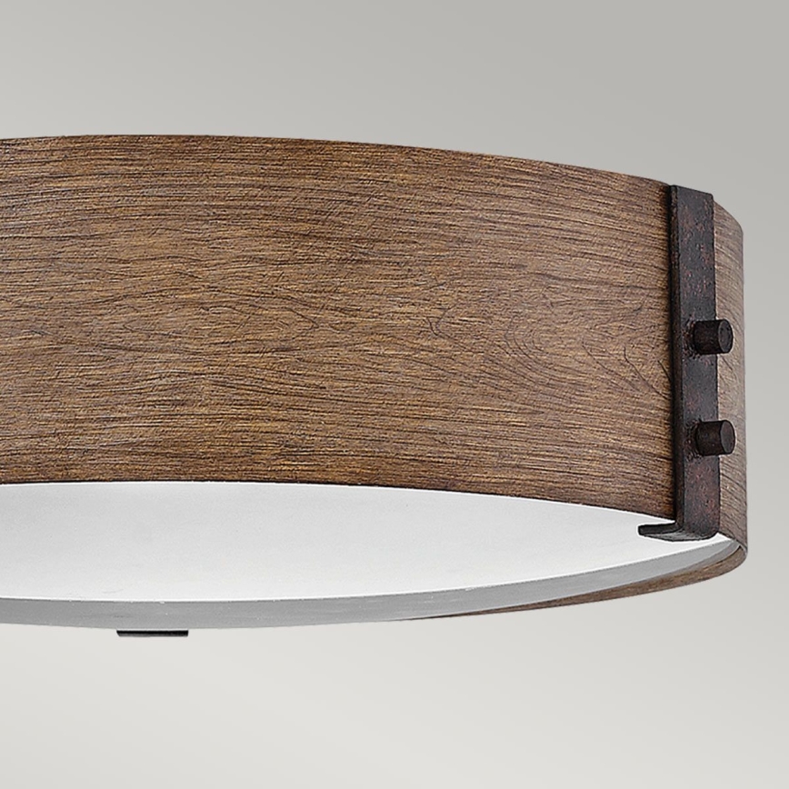 Hinkley - Taklampa SAWYER 3xE14/40W/230V diameter 38 cm sekvoja/brun