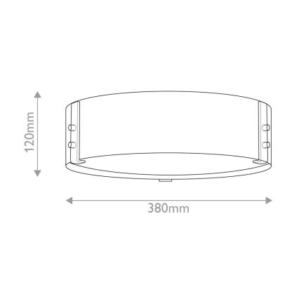 Hinkley - Taklampa SAWYER 3xE14/40W/230V diameter 38 cm sekvoja/brun
